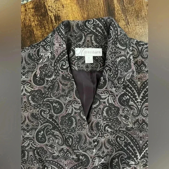 dressbarn | women’s brocade blazer/jacket. Size: 8. - Picture 7 of 16